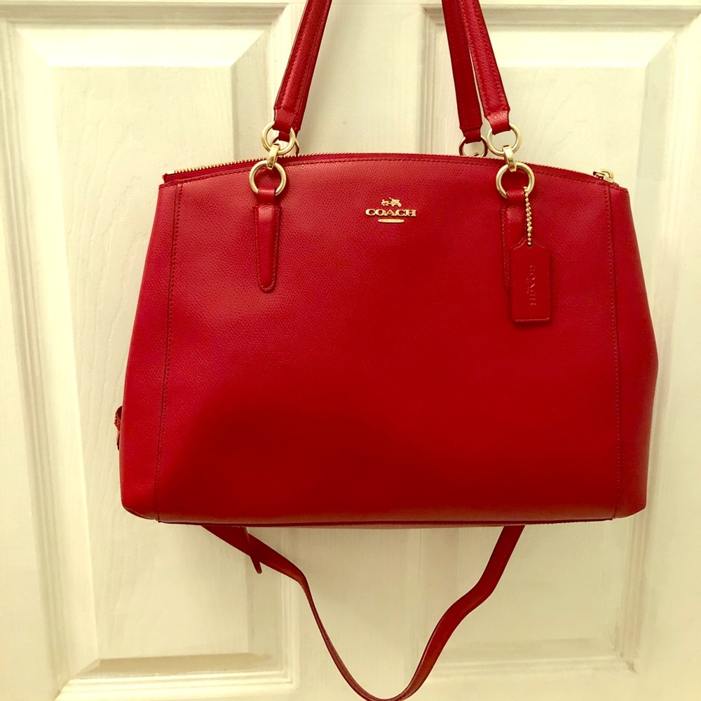 Red coach purse